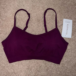 New Athleta Renew Lounge Sports Bra Exotic fuchsia size L